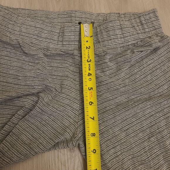 Lunn by Lilith Loungewear gray stripe legging Pants Womens elastic medium - Picture 5 of 6